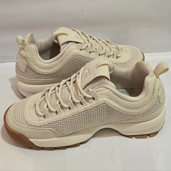 Fila Womens Disruptor 2 Woven Lace Up Athletic Sneakers - Picture 3 of 8